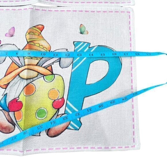 Easter Bunny Gnome HOP Table Placemats Set Of 4 NEW Easter Eggs Spring CUTE Kids - Picture 5 of 6